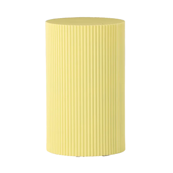 Asa houten bijzettafel geel - Ø 31 cm