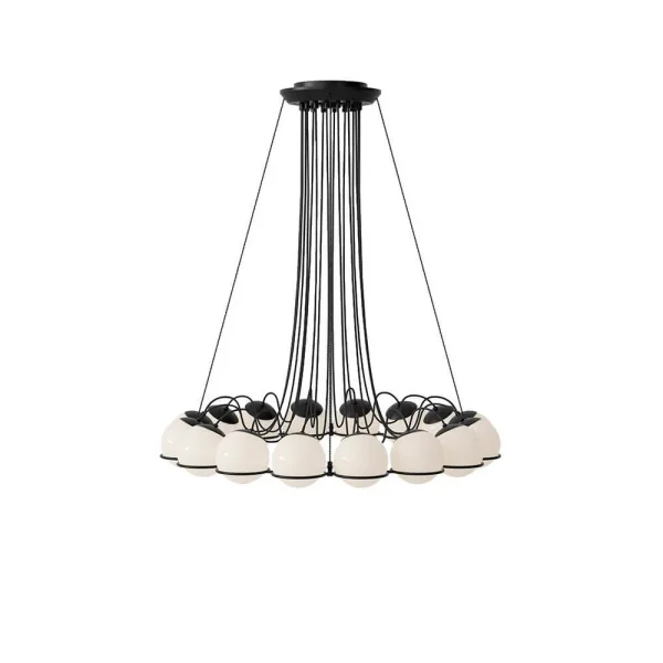 Astep - Model 2109/16 Hanglamp Ø14 Opal/Black