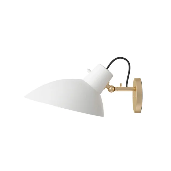 Astep - VV Cinquanta Wandlamp Brass/White w/Switch