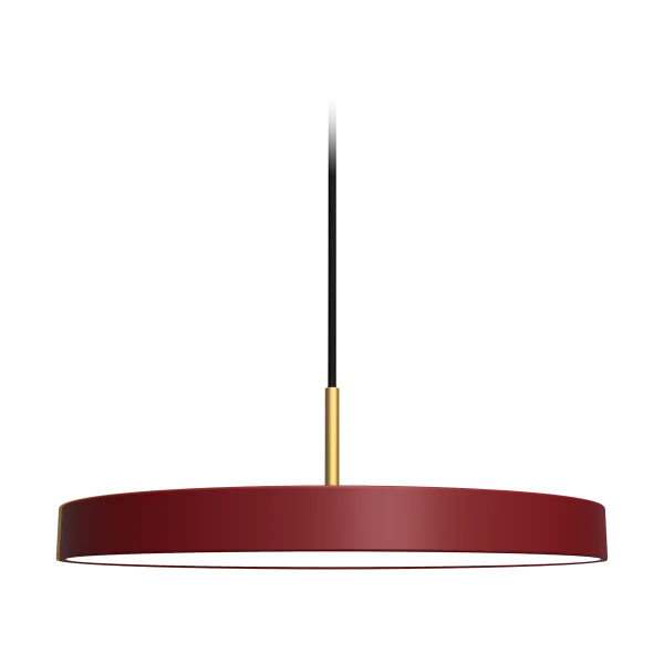 Asteria Medium hanglamp ruby red - met koordset - Ø 43 cm