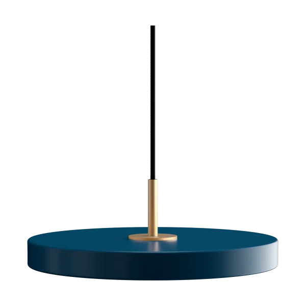 Asteria mini hanglamp petrol blue - met koordset - Ø31 cm