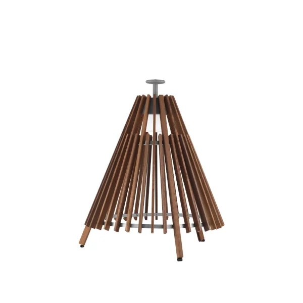 Ateljé Lyktan Tipi vloerlamp essenhout, warmtebehandeld, 738, aluminium