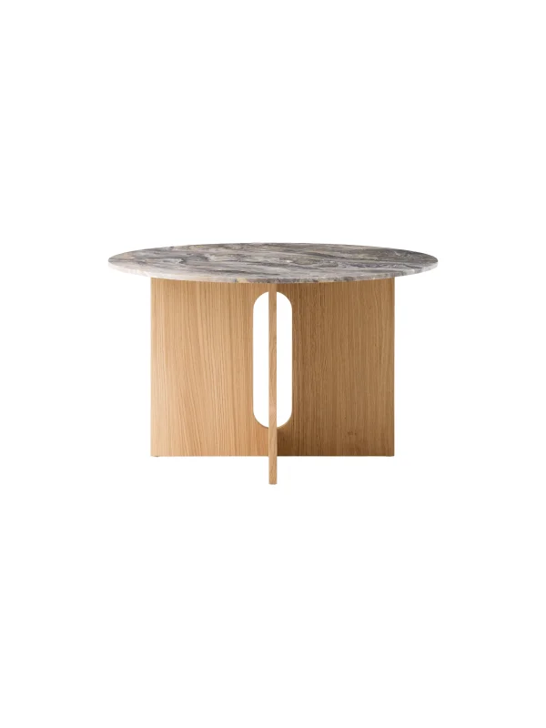 Audo Androgyne eettafel rond - Grey Galaxy - eiken, natuur - Ø 120 cm