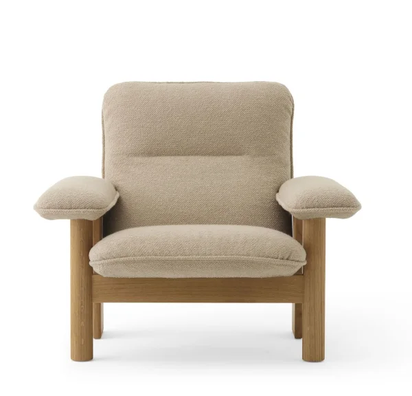 Audo Brasilia Lounge Chair en Ottoman - Menu Boucle - 02  - eiken natuur