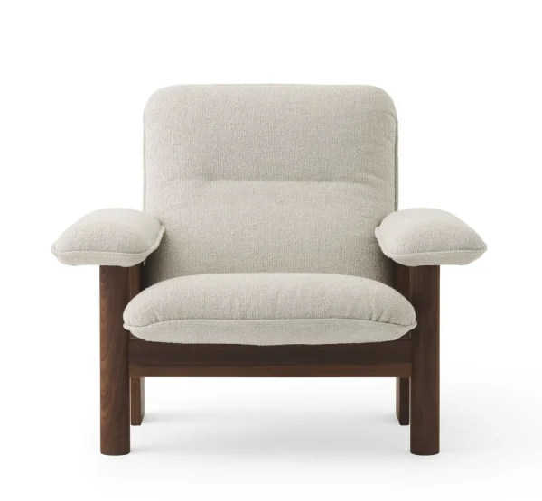 Audo Brasilia Lounge Chair en Ottoman - Moss 0011 - donker eiken