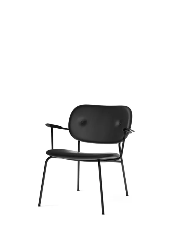 Audo Co Lounge Chair volledig gestoffeerd - Dakar 0842 - Armleuning eiken zwart