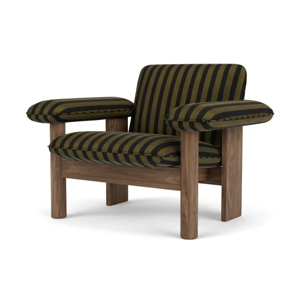 Audo Copenhagen Brasilia fauteuil low back Walnut-Cabanon Soft FCL7029-04