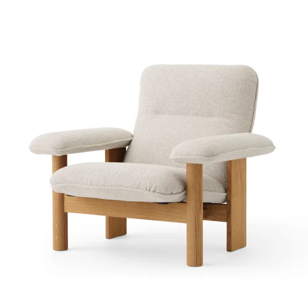 Audo Copenhagen Brasilia fauteuil Oiled oak-Moss 011 grey