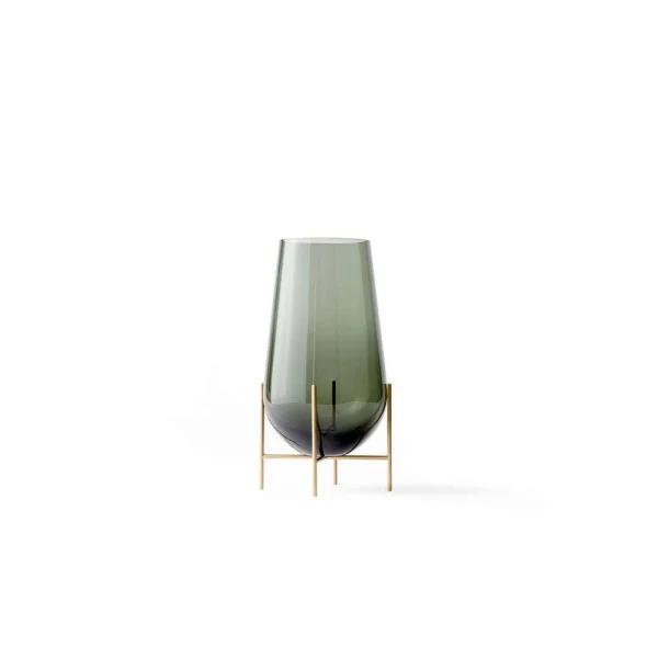 Audo Copenhagen - Echasse Vaas Medium Smoke/Brushed Brass