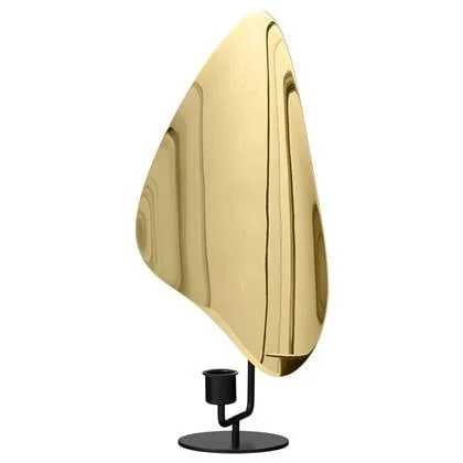 Audo Copenhagen Flambeau kandelaar large Black|Polished Brass