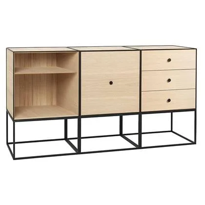 Audo Copenhagen Frame 49 Trio dressoir eiken