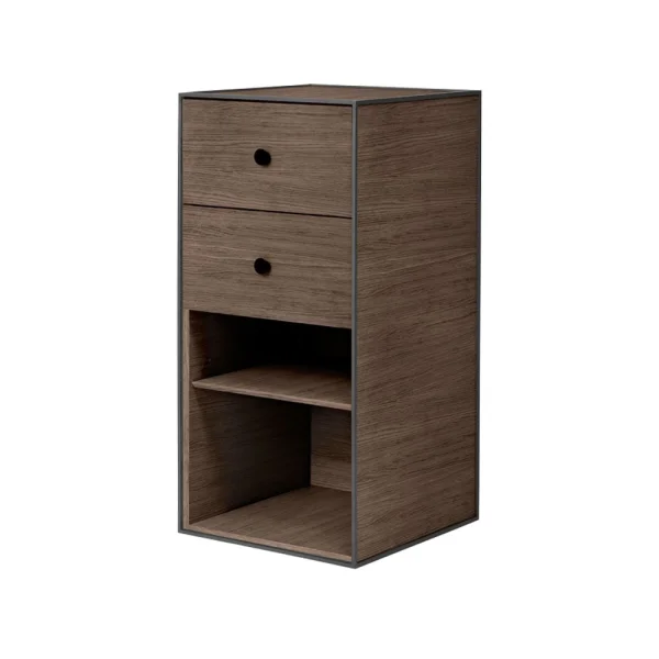 Audo Copenhagen Frame 70 kast Smoked oak-2 lades-1 plank