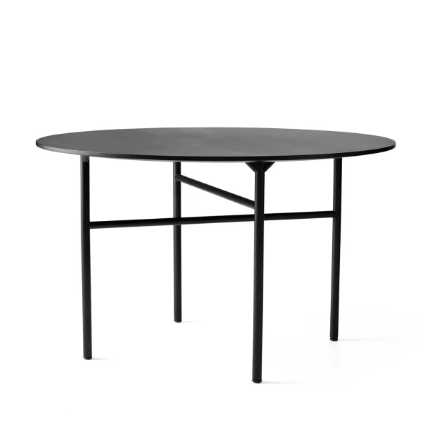 Audo Copenhagen Snaregade tafel rond Zwart, Ø120 cm