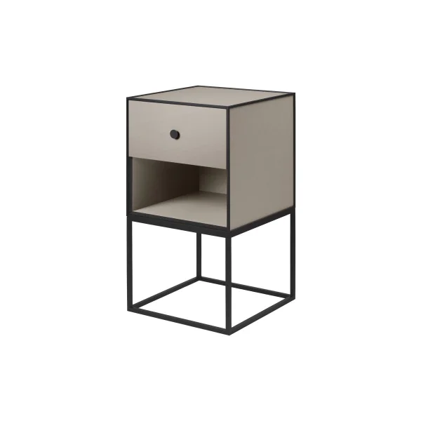 Audo Frame Sideboard - 35 x 35 cm - met een lade - zand greige