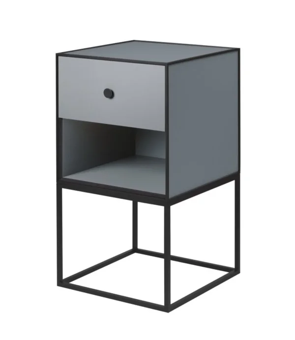 Audo Frame Sideboard - donkergrijs - met een lade - 35 x 35 cm