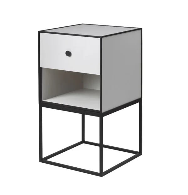 Audo Frame Sideboard - lichtgrijs - met een lade - 35 x 35 cm