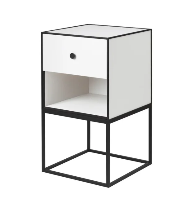 Audo Frame Sideboard - wit - met een lade - 35 x 35 cm