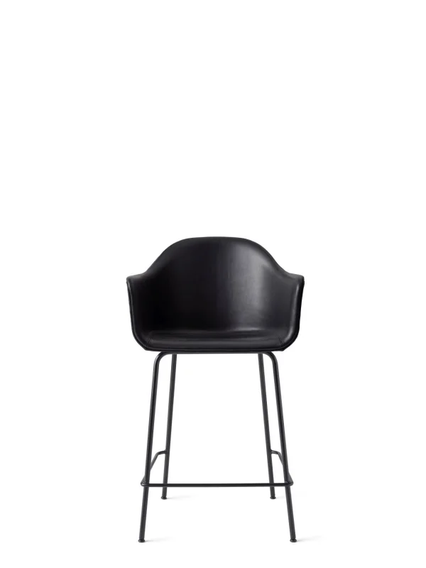 Audo Harbour Bar Chair - Dakar zwart - met bekleding