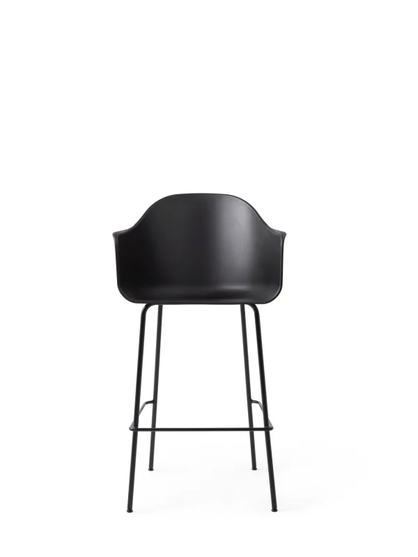 Audo Harbour Bar Chair - zwart - zonder bekleding