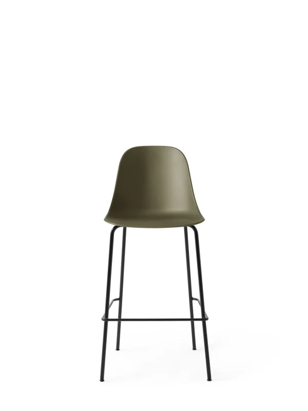 Audo Harbour Bar Side Chair zonder bekleding - olijf