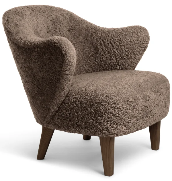 Audo Ingeborg Schapenvacht Fauteuil - eiken, gerookt - sahara