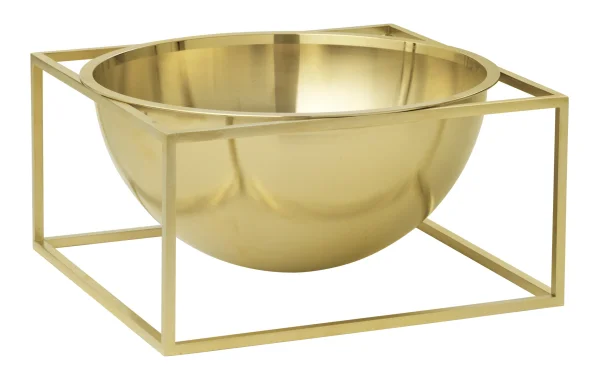 Audo Kubus Bowl Centerpiece  - groot - messing