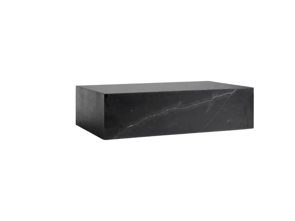 Audo Plinth Tafel - zwart marmer - low