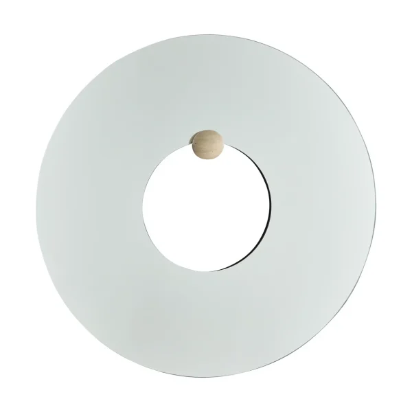 AYTM Castellum wandspiegel Ø80 cm Clear-travertine