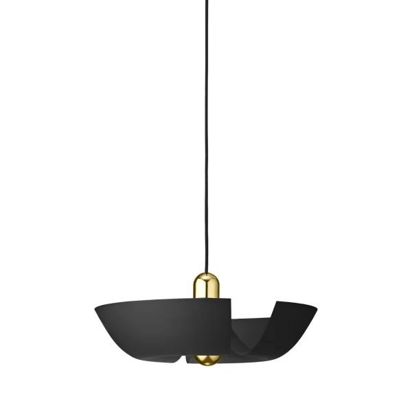 AYTM Cycnus Hanglamp - zwart/goud - M