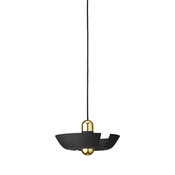 AYTM Cycnus Hanglamp - zwart/goud - S