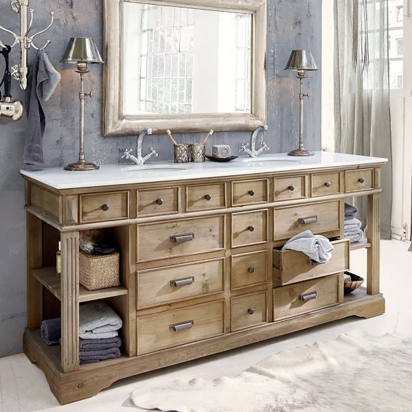 Badkamermeubel met dubbele wastafel Covingale