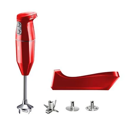 Bamix Cordless PLUS staafmixer rood, met booster