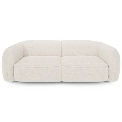 Bank 4-zits crème bouclette