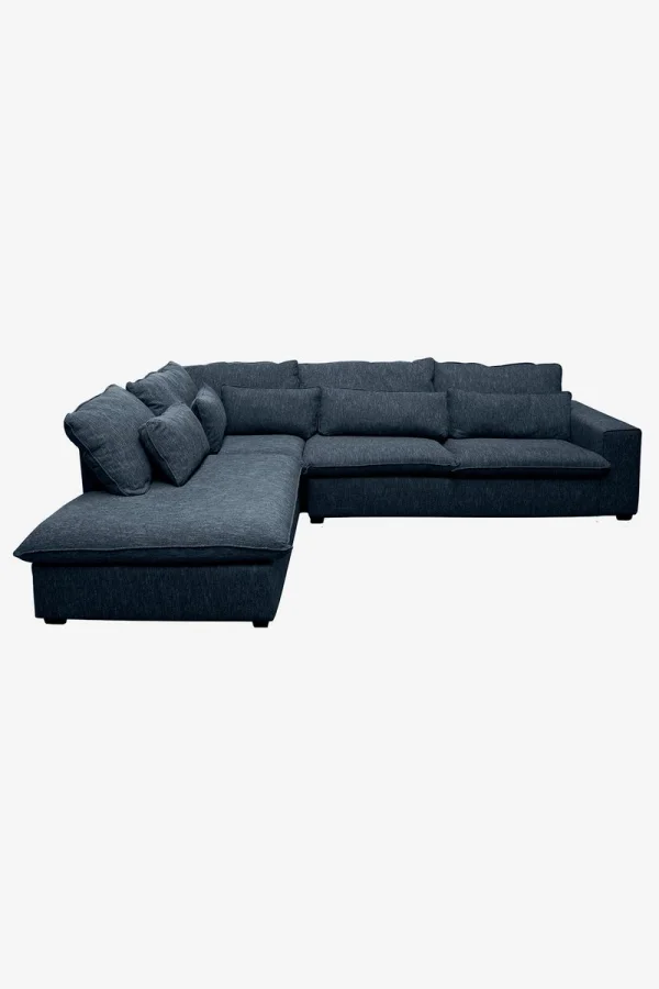 Baron bank 3.5-zits lounge links donkerblauw melee