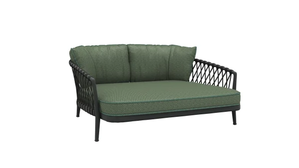 B&B Italia Erica '19 Daybed - antraciet - Ermitage 400 Verde