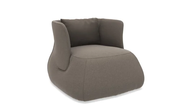 B&B Italia Fat-Sofa Fauteuil lage rugleuning - Aramis stone