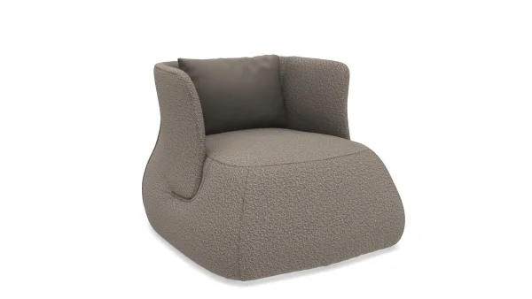 B&B Italia Fat-Sofa Fauteuil lage rugleuning - Sila Dove Grey