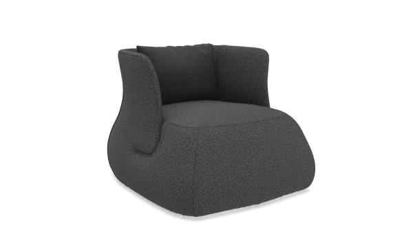 B&B Italia Fat-Sofa Fauteuil lage rugleuning - Sila Medium Grey