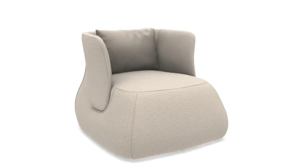 B&B Italia Fat-Sofa Fauteuil lage rugleuning - Sila White