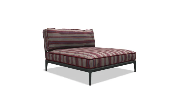 B&B Italia Ribes Chaise Longue 141 cm breit - antraciet - Elisir 310 Larga Mattone