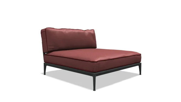 B&B Italia Ribes Chaise Longue 141 cm breit - antraciet - Ermitage 775 Ruggine