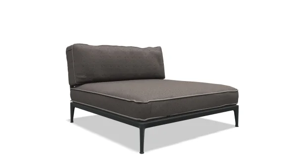 B&B Italia Ribes Chaise Longue 141 cm breit - antraciet - Leila 280 Tortora