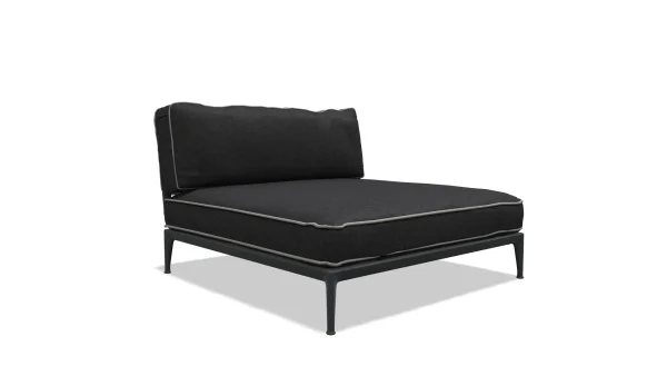 B&B Italia Ribes Chaise Longue 141 cm breit - antraciet - Scirocco 153 Anthracite