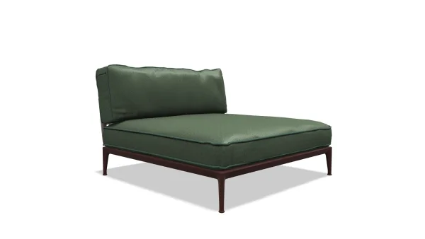 B&B Italia Ribes Chaise Longue 141 cm breit - Argilla - Ermitage 400 Verde