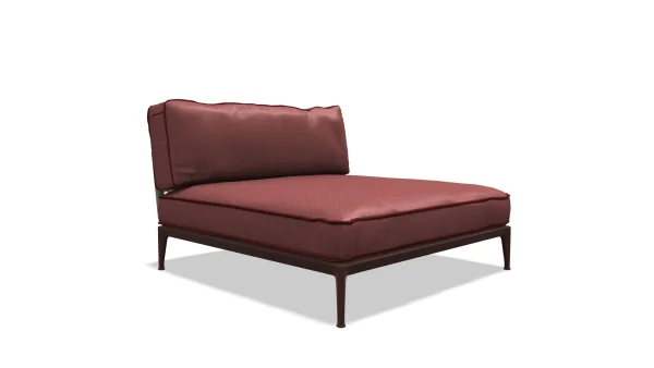 B&B Italia Ribes Chaise Longue 141 cm breit - Argilla - Ermitage 775 Ruggine