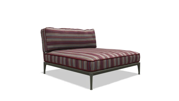 B&B Italia Ribes Chaise Longue 141 cm breit - Salvia - Elisir 310 Larga Mattone