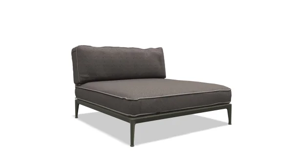 B&B Italia Ribes Chaise Longue 141 cm breit - Salvia - Leila 280 Tortora