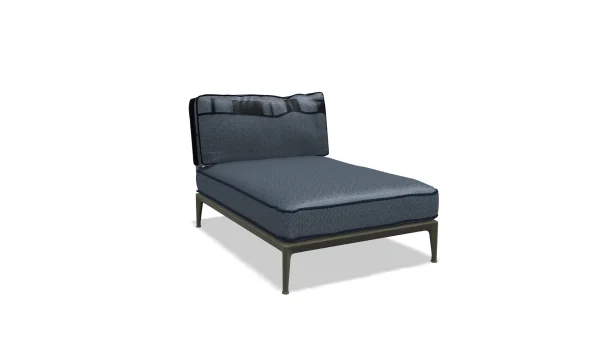 B&B Italia Ribes Chaise Longue 141 cm - Salvia - rmitage 840 blauw