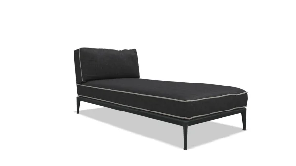 B&B Italia Ribes Chaise Longue 201 cm - antraciet - Scirocco 153 Anthracite