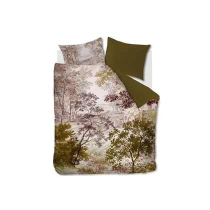 Beddinghouse dekbedovertrek Odile green - lits jumeaux XL (260x200|220